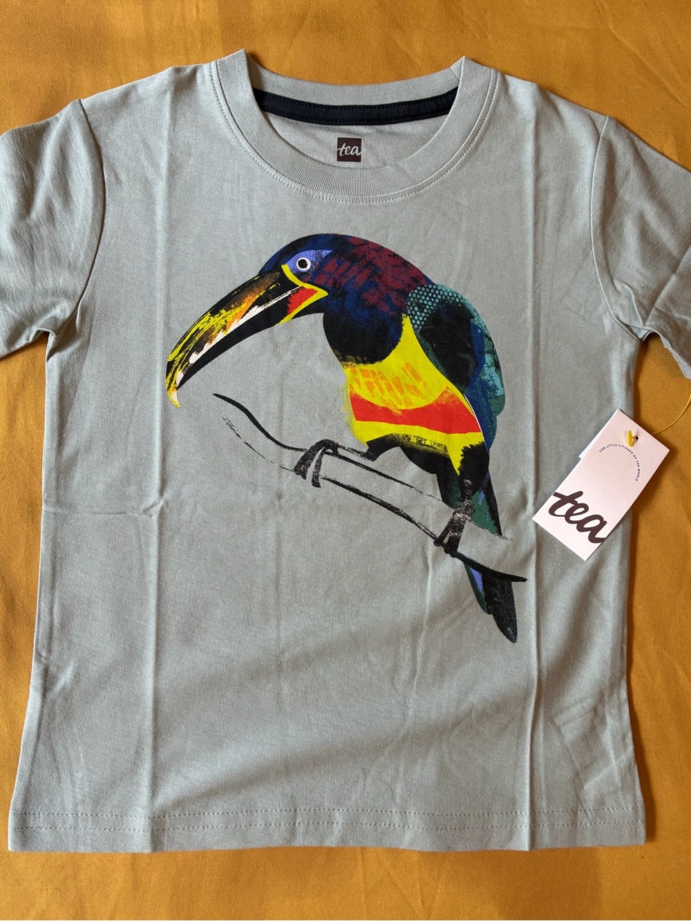 🦜🌿 Tea Collection Aracari Bird Graphic Tee | Size 4T | NIP